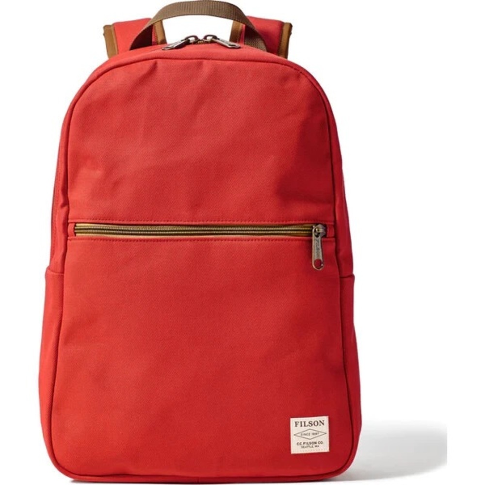 ❤️FILSON- Brand New Rugged Twill Bandera Backpack- Mackinaw Red